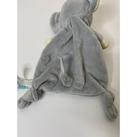 DOUGLAS BABY Plush Lovey Security Blanket Teether 10" Elephant Gray Grey - Picture 6 of 7